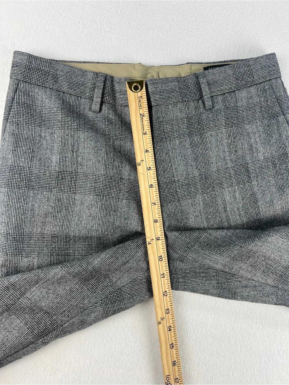 Banana Republic Gray Plaid Dress Pants